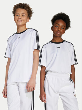 adidas adidas Футболка Jacquard JV8655 Білий Loose Fit
