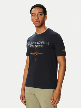 Aeronautica Militare Aeronautica Militare Camiseta 262TS2582UJ00750 Azul marino Regular Fit