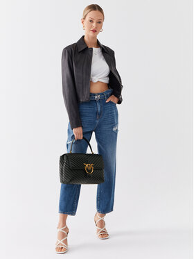 PINKO Soma Pinko Love Lady Puff Big Cl PE 23 PLTT 100042 A0GK Melns