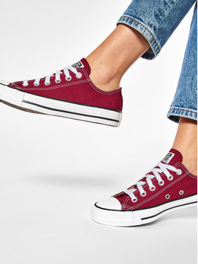Converse Кеди Converse Chuck Taylor All Star Ox M9691C Бордовий