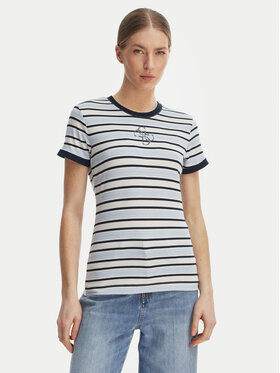 Guess Guess Marškinėliai W6GI18 K3040 Mėlyna Classic Fit