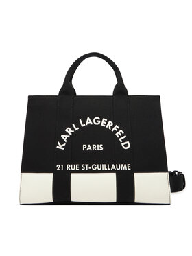 KARL LAGERFELD Kabelka KARL LAGERFELD A3W50025 Čierna