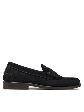 Tommy Hilfiger Mokasíny Tommy Hilfiger Classic Hilfiger Suede Loafer FM0FM05363 Tmavomodrá