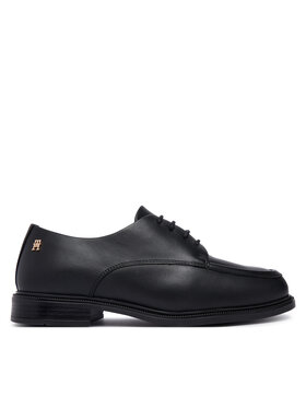 Tommy Hilfiger Halbschuhe Tommy Hilfiger Classoc Leather Derby FW0FW09487 Schwarz