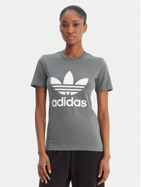 adidas adidas Футболка adicolor Classics Trefoil GN2903 Сірий Regular Fit