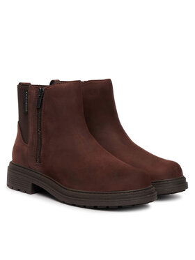 Clarks Botki Clarks Orinoco 3 zip Wp 26327123 Brązowy ciemny