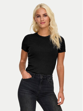 ONLY ONLY Majica Val 15339774 Črna Slim Fit