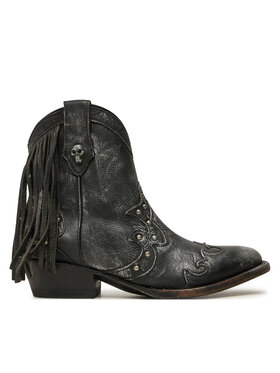 NEW ROCK Kovbojské topánky NEW ROCK M-WSTM003-S1 Čierna