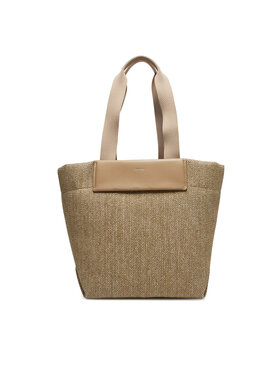 Calvin Klein Kabelka Calvin Klein Ck Raffia Medium Shopper K60K613174 Hnedá
