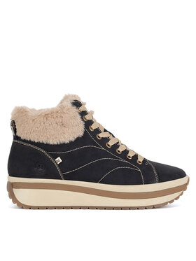 Rieker Revolution Lifestyle Šnurovacia obuv Rieker Revolution Lifestyle W0961-01 Čierna