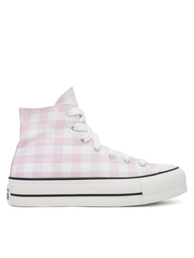 Converse Plátěnky Converse Chuck Taylor All Star Lift Platform Gingham A13663C Růžová