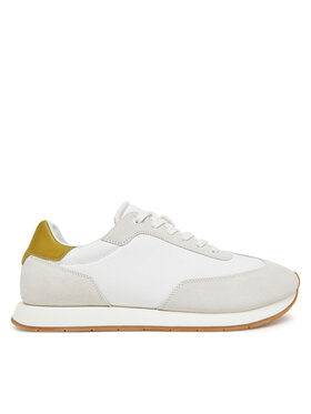 Calvin Klein Sneakersy Calvin Klein Low Prof Runn Laceup Cv Mix HM0HM01723 Biela