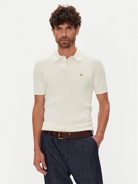 Tommy Hilfiger Tommy Hilfiger Polo majica MW0MW40701 Bež Regular Fit