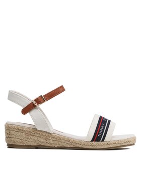 Tommy Hilfiger Espadrilky Tommy Hilfiger Rope Wedge T3A7-32777-0048X100 M Bílá