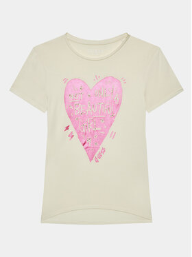 Guess Guess Футболка J3BI20 KBDN0 Écru Regular Fit