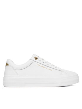 Tommy Hilfiger Sneakers Tommy Hilfiger Th Foxing Platform Leather FW0FW09018 Bianco