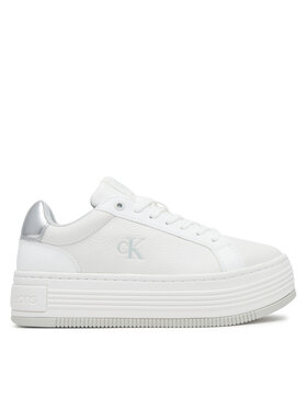 Calvin Klein Jeans Αθλητικά Calvin Klein Jeans Bold Flatf Low Lace Mg YW0YW01766 Λευκό