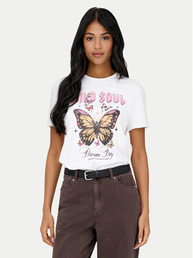 ONLY ONLY Camiseta Lucy 15366031 Blanco Loose Fit