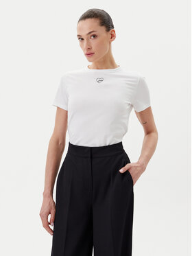 BOSS BOSS T-shirt C_Elogo_21 50540260 Bijela Slim Fit