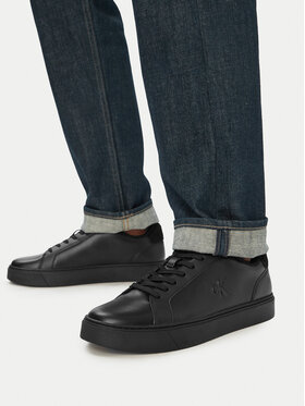 Calvin Klein Sneakers Calvin Klein Classic Cupsole Laceup Lth YM0YM01435 Schwarz