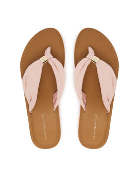 Tommy Hilfiger Japanke Tommy Hilfiger Th Ltr Footbed Summer Sandal FW0FW09194 Ružičasta