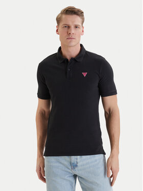 Guess Guess Поло F6GP03 K9WF1 Чорний Slim Fit