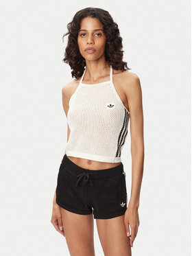 adidas adidas Топ Knitted Crochet KC6485 Білий Slim Fit