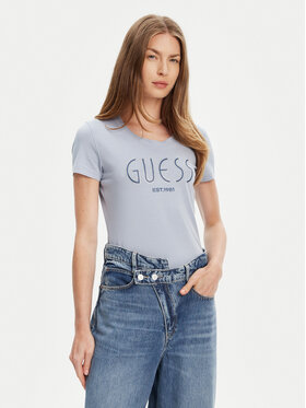 Guess Guess Футболка W5YI05 J1314 Голубий Regular Fit