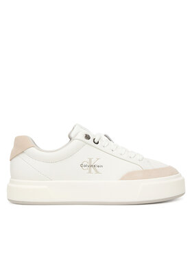 Calvin Klein Sneakers Calvin Klein Basket Cupsole Laceup Lth Mix YW0YW02023 Weiß