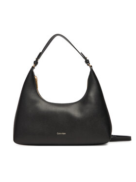 Calvin Klein Kabelka Calvin Klein Foil Logo Conv Shou?Lder Bag LV04F3272G Čierna