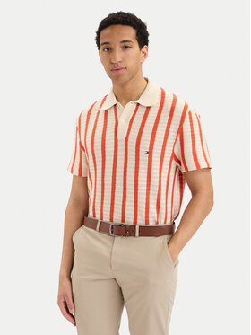 Tommy Hilfiger Tommy Hilfiger Polo marškinėliai MW0MW42770 Kreminė Regular Fit