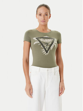 Guess Guess Majica W5YI13 J1314 Khaki Regular Fit