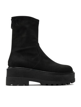 Calvin Klein Jeans Členková obuv Calvin Klein Jeans Flatform Zip Mg Ss YW0YW01602 Čierna
