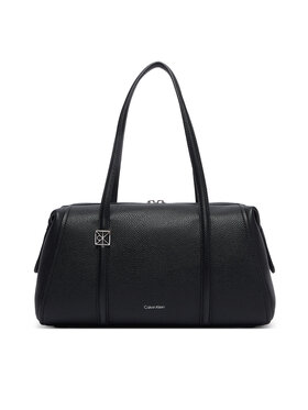 Calvin Klein Kabelka Calvin Klein Emblem Hw Pebble Doctor Shoulder LV04F3614G Černá