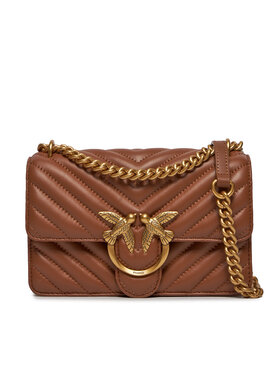 PINKO Kabelka Pinko Love One Mini Dc PE 24 PLTT 100074 A0GK Hnedá