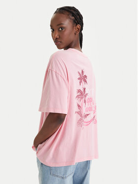 Roxy Roxy Camiseta Talloversize Washed ERJZT06081 Rosa Oversize