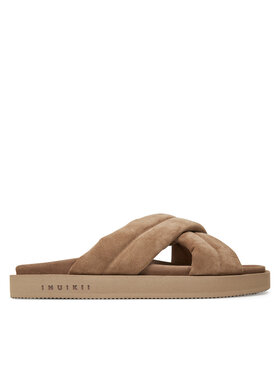Inuikii Шльопанці Inuikii Suede Crossed 50102-500 Бежевий