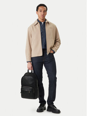 Calvin Klein Σακίδιο Calvin Klein Emblem Aop Emboss Round Backpack LV04D3398G Μαύρο