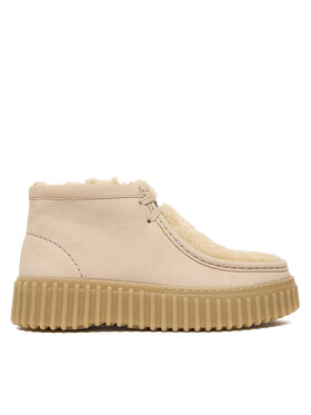 Clarks Зимни обувки Clarks Torhill Moss 26182914 Бежов