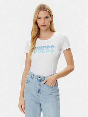 Guess Guess Футболка W5GI14 J1314 Білий Regular Fit