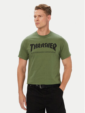 Thrasher Thrasher T-shirt Skatemag Zelena Regular Fit