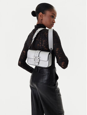 PINKO Τσάντα PINKO Love One Mini Slouchy Fl AI 25-26 PLTT 104340 A2JT Ασημί