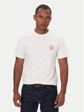 Mustang Mustang Camiseta Akron 1016869 Écru Relaxed Fit