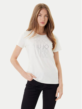 Liu Jo Sport Liu Jo Sport Camiseta TF5166 JS003 Écru Regular Fit