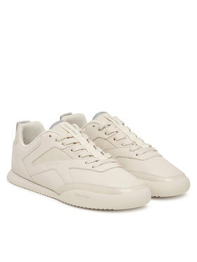 Calvin Klein Сникърси Calvin Klein Low Pro Runner Laceup Lth Croco HW0HW03244 Кремав