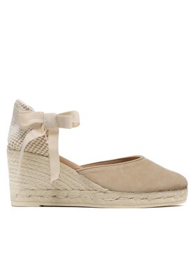 Manebi Еспадрильї Manebi Low Wedge Espadrilles M 1.1 WL Бежевий
