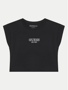 Guess Guess Футболка J4BI34 J1314 Чорний Boxy Fit