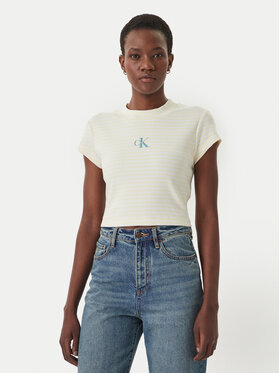Calvin Klein Jeans Calvin Klein Jeans Camiseta LV047F833G Amarillo Slim Fit