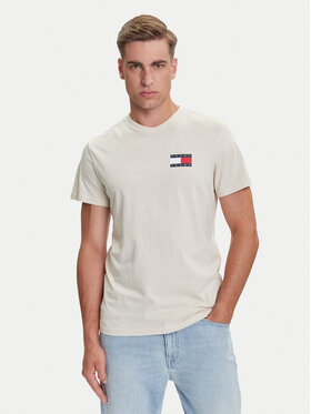 Tommy Jeans Tommy Jeans Majica Essential DM0DM20740 Bež Slim Fit