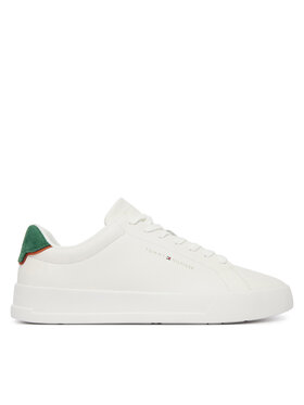Tommy Hilfiger Snīkeri Tommy Hilfiger Th Court Core Ess Leather FM0FM05367 Balts